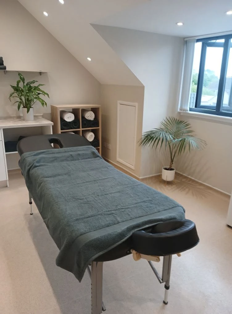 The treatment room at AB Soft Tissue Therapy